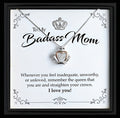 To My Badass Mom – Crown Pendant Necklace