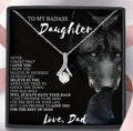 To My Badass Daughter – Water Drop Zirconia Pendant Necklace