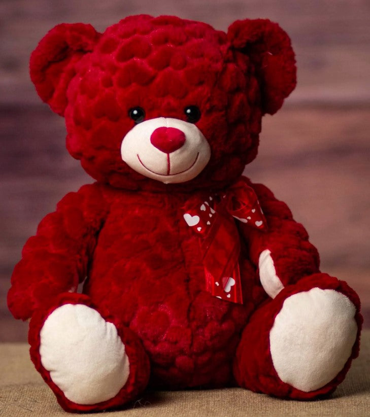 13" Super Soft Teddy Bear | Available in Red or Cream