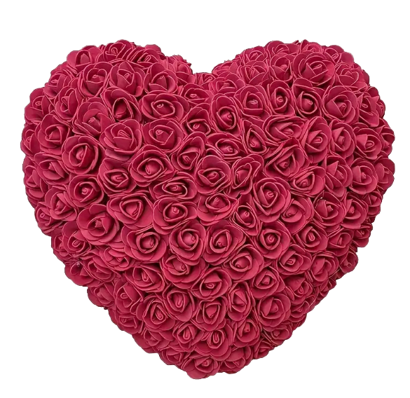 10" Foam Rose Bear Gift - Available with or without Gift Box