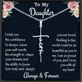 To My Daughter – Stainless Steel Faith Necklace