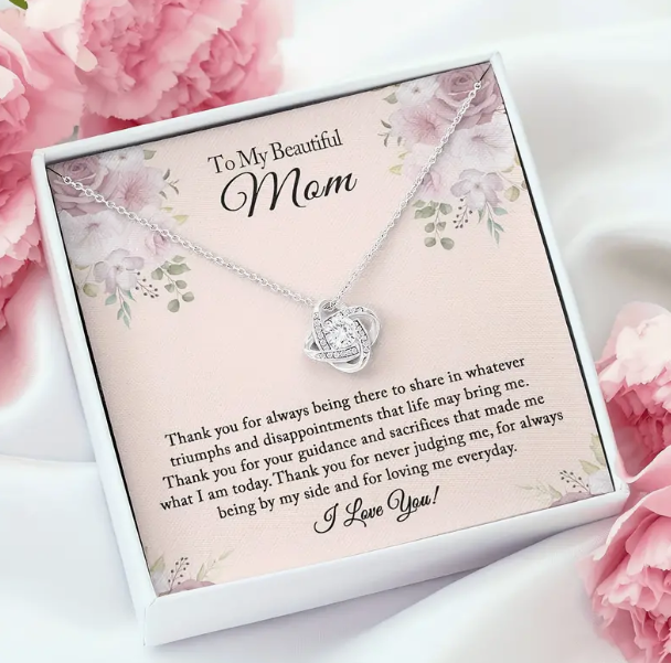Silver – To My Beautiful Mom Necklace